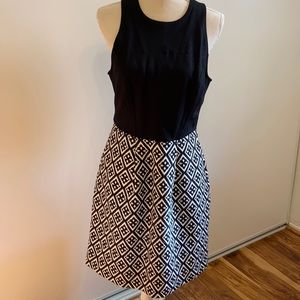 Black + White Lucky Brand Dress NWT